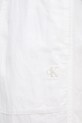 Штани з домішкою льону Calvin Klein Jeans білий J30J327288