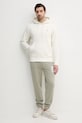 Βαμβακερό παντελόνι Calvin Klein Jeans J30J327535 μπεζ SS25