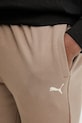 Памучен спортен панталон Puma кафяв 629651