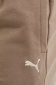 Puma spodnie dresowe bawełniane brązowy 631535