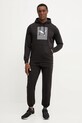 Puma spodnie dresowe bawełniane 631535 czarny SS25