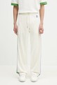 Drôle de Monsieur spodnie dresowe Le Track Pants Tresse dzianina beżowy G.SP007.PL135.OW