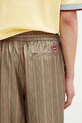 Drôle de Monsieur spodnie jedwabne Le Pantalon Rayure Fleuries G.BP184.SE008.LPI brązowy