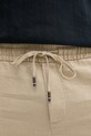 Tommy Hilfiger spodnie lniane MW0MW38801 beżowy