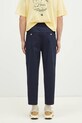 Îmbrăcăminte Drôle de Monsieur pantaloni Le Pantalon Cropped Cargo F.BP153.CO106.NY bleumarin