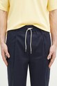 Штани Drôle de Monsieur Le Pantalon Cropped Cargo темно-синій F.BP153.CO106.NY