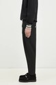 Штани з домішкою вовни Drôle de Monsieur Le Pantalon Cropped PERM.BP167.PL127.BL чорний SS25