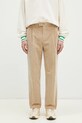 Drôle de Monsieur spodnie sztruksowe Le Pantalon Golfeur Corduroy tkanina beżowy PERM.BP165.CO156.BG