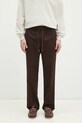 Drôle de Monsieur spodnie z domieszką wełny Le Pantalon Droit Laine prosty brązowy F.BP152.PL127.DBN