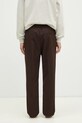 Odzież Drôle de Monsieur spodnie z domieszką wełny Le Pantalon Droit Laine F.BP152.PL127.DBN brązowy