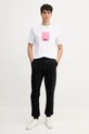 Karl Lagerfeld pantaloni de trening A1M44014 negru SS25