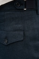 Lněné kalhoty Tommy Hilfiger námořnická modř SQTHL5607.SQTH500