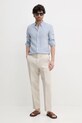 Tommy Hilfiger pantaloni in lino SQTHL5607.SQTH500 beige SS25