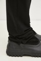 Rick Owens spodnie dresowe bawełniane Berlin Drawstring czarny DU01E3392.RIG