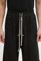 Хлопковые спортивные штаны Rick Owens Geth Belas чёрный DU01E3378.RIG