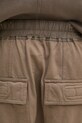 Бавовняні шорти Rick Owens Drawstring Pods сірий DU01E3380.RIGP