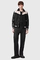 AllSaints pantaloni in misto lana LOCKE maglia nero M001TD
