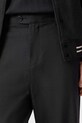 Îmbrăcăminte AllSaints pantaloni din lana LOCKE M001TD negru