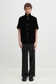 Needles pantaloni in lana Side Tab Boot-Cut nero QV095