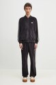 Needles velour sweatpants Narrow Track QV321 brown