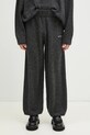 MKI MIYUKI ZOKU pantaloni de trening cu amestec de lână Mohair Blend Knit Wide Leg Joggers uni gri MOHAIR.BLEND.KNIT.WIDE.