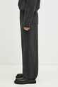 Спортен панталон с вълна MKI MIYUKI ZOKU Mohair Blend Knit Wide Leg Joggers MOHAIR.BLEND.KNIT.WIDE. сив SS25