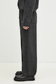 MKI MIYUKI ZOKU wool blend sweatpants Mohair Blend Knit Wide Leg Joggers MOHAIR.BLEND.KNIT.WIDE. gray SS25