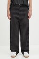Carhartt WIP spodnie bawełniane OG Single Knee Pant wzorzyste czarny I034800.2MB02
