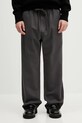 Hlače Carhartt WIP Floyde Pant ravni siva I034816.87GD