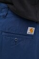 Памучен панталон Carhartt WIP Calder Pant тъмносин I033128.E7GD
