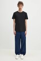 Памучен панталон Carhartt WIP Calder Pant I033128.E7GD тъмносин
