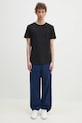 Carhartt WIP pantaloni in cotone Calder Pant I033128.E7GD blu navy