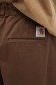 Carhartt WIP spodnie bawełniane Marv Pant brązowy I033129.2LS06