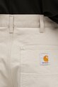 Carhartt WIP spodnie bawełniane Double Knee Pant beżowy I034796.2OR4O