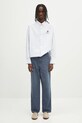 Carhartt WIP pantaloni de bumbac Double Knee Pant I034796.2OT4O albastru