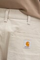 Carhartt WIP cotton trousers Single Knee Pant beige I034798.2OR4O