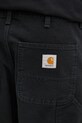 Хлопковые брюки Carhartt WIP Single Knee Pant чёрный I034798.894O