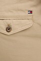 Штани з домішкою льону Tommy Hilfiger бежевий MW0MW38792