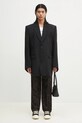 Μάλλινα παντελόνια Kenzo FF55PA2149JT.90 καφέ