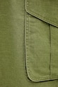 Памучен панталон Kenzo зелен FF55PA2459GD.48