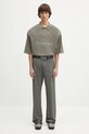 Martine Rose wool trousers Wader Tailored 367WT11415 green