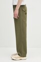 Памучен панталон Human Made Straight Cargo Pants HM29PT010 зелен SS25