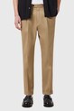 AllSaints pantaloni din lana TALLIS M032TB bej SS25