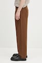 A.P.C. pantaloni in cotone Pantalon Renato COGZR.H08428 marrone SS25