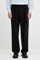 Evisu pantaloni Striped Taper Fit drept negru 2ESHTM5PT1061