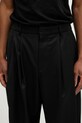 Μάλλινο παντελόνι Ader Error Apparel-Bottom μαύρο BO42FYSA0101BK