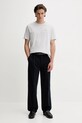 Filippa K spodnie bawełniane 31433.FK granatowy SS25