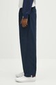 AAPE spodnie bawełniane Now Woven AAPPTMB665XXO granatowy SS25