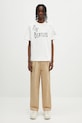 AAPE pantaloni de bumbac Now Woven AAPPTMB665XXO bej