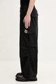 Bavlnené nohavice NEIGHBORHOOD Wide Cargo Pants 251SPNH.PTM06 čierna SS25